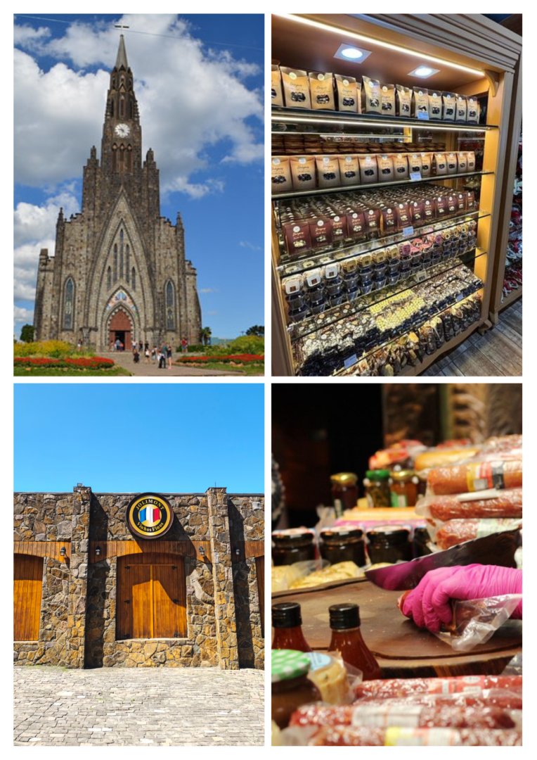 Promoção de R$249,00 por pessoa por R$199,00, min 4 ingresos )Tour Vinícola Jolimont com ingresso + Chocolate Gramadense + Charcutaria Família Chaulet + Parada na Catedral de Pedra